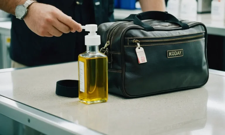 Can You Carry Cooking Oil On An International Flight?