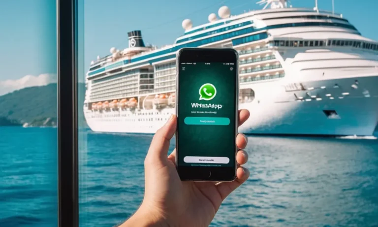 Does Whatsapp Work On Cruise Ships? A Detailed Guide