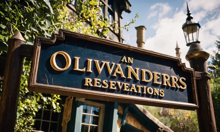 How To Make A Reservation At Ollivanders