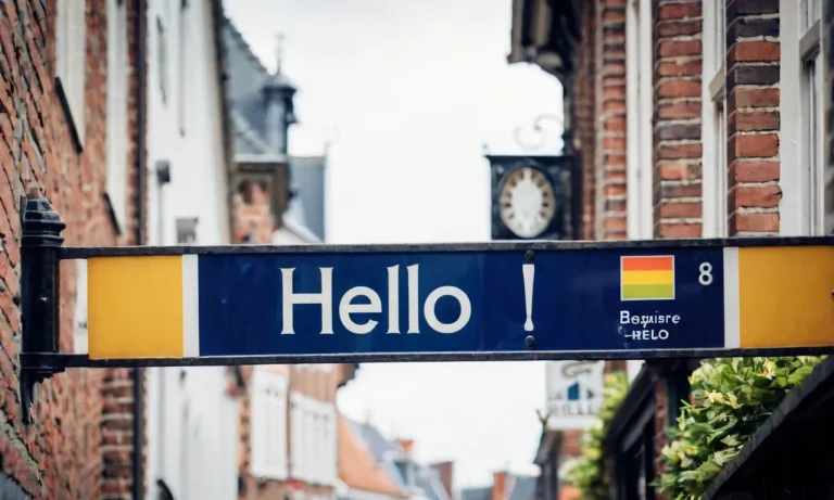 How To Say Hello In Belgium