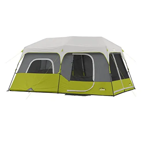 CORE 9-person instant cabin tent with multiple rooms