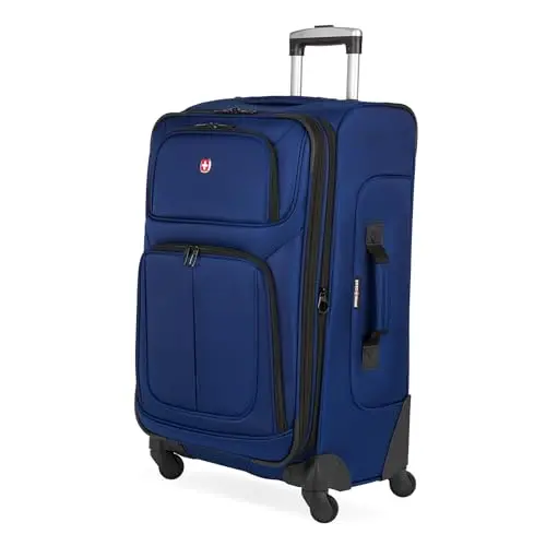 SwissGear Sion softside expandable luggage in blue