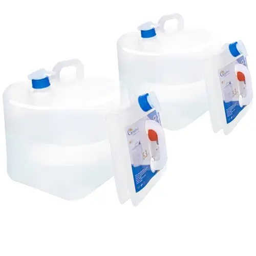Gowithwind collapsible 5.3-gallon water containers with spigot