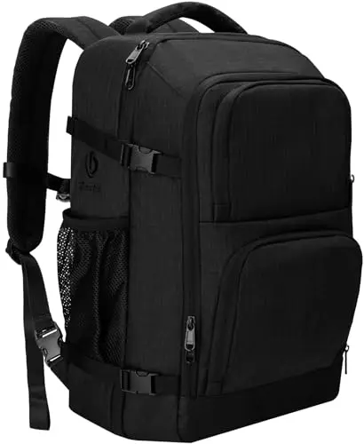Dinictis large capacity travel backpack fitting under airplane seat