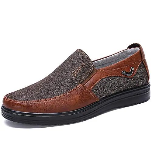 COSIDRAM Mens Loafer Casual Shoes in Brown