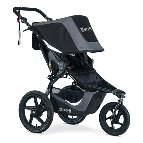 BOB Gear Revolution Flex 3.0 jogging stroller on a hiking trail
