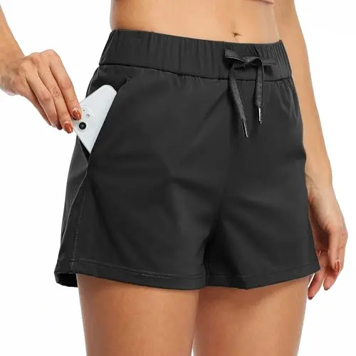WILLIT women's athletic hiking shorts with soft fabric and deep pockets