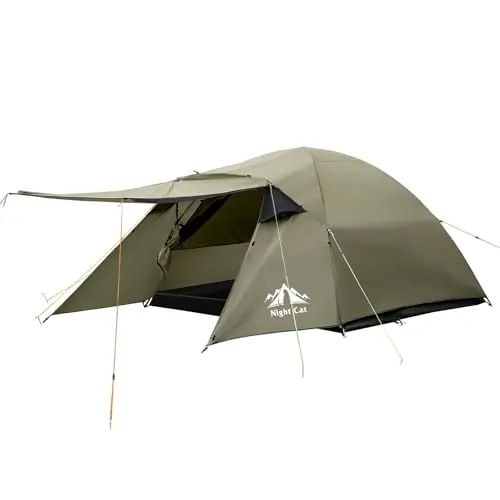 Night Cat 3-person backpacking tent with porch