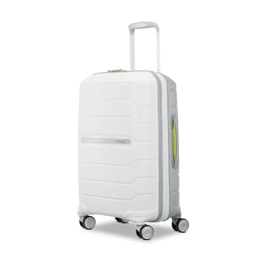 Samsonite Freeform hardside carry-on luggage in white and grey