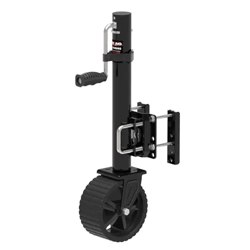 TOWKING 8-inch wheel trailer jack with 13-inch lift range