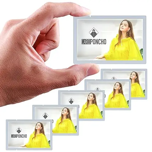 Cardponcho disposable rain poncho in credit card sized package