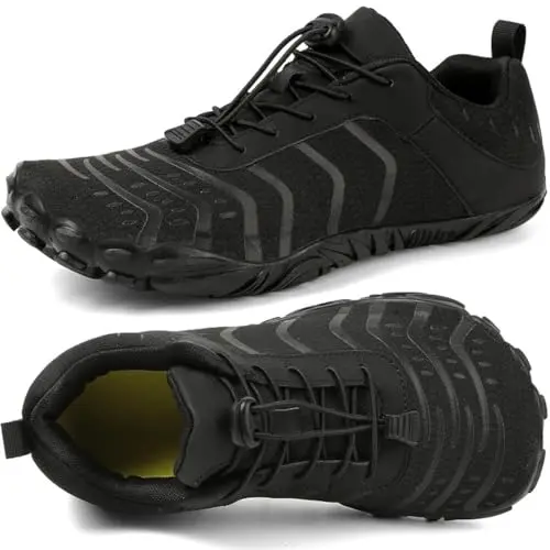 Barefoot minimalist shoes with wide toe box for hiking