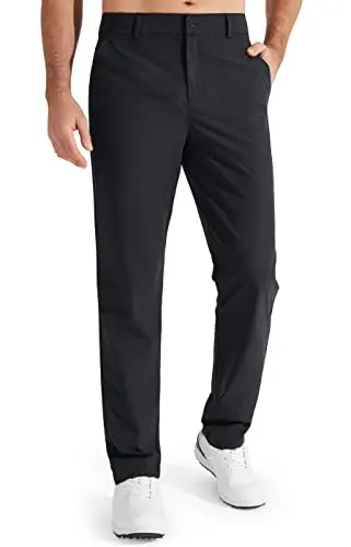 Libin men's dress travel pants in black for business casual occasions