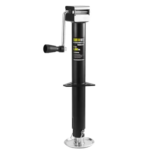 GARTOWEE A-frame trailer jack with adjustable drop leg
