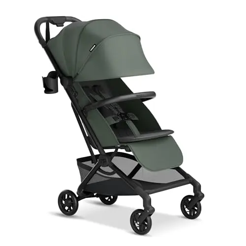 Mompush Velo stroller in aurora green with lie-flat seat