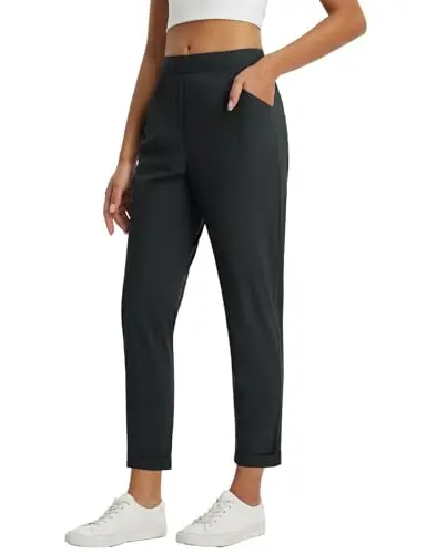 baleaf Dressy Petite Travel Pants with multiple pockets