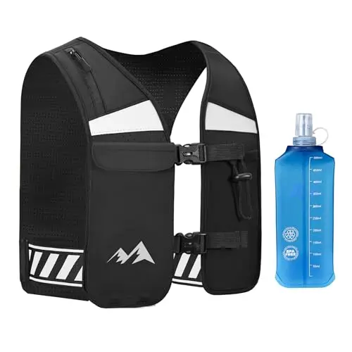 Tadomoe hydration running vest with water bottle and phone pocket