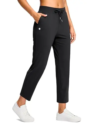 G Gradual Petite Travel Pants in black with ankle length