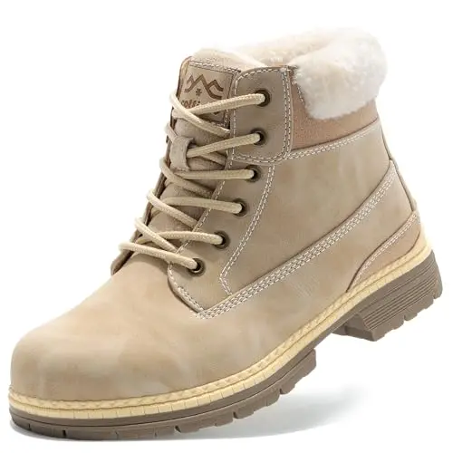 Women's Waterproof Work Boots Lightweight Winter Snow Boots