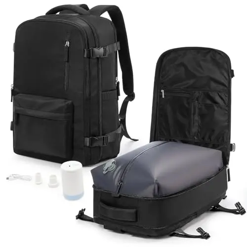 VGCUB affordable vacuum travel backpack with electric pump and multiple compartments