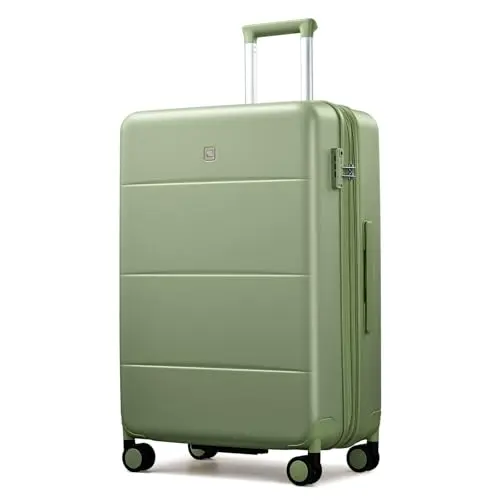 Hanke expandable 26-inch luggage in bamboo green